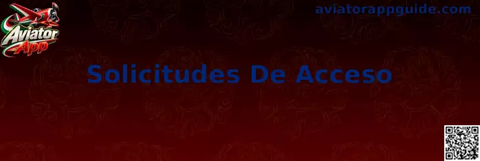 Guía visual sobre solicitudes de acceso y permisos de Aviator App