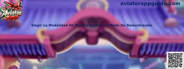 Elegir modalidad de prueba gratuita o modo demostración en Aviator App