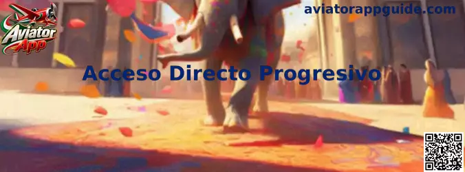 Guía visual sobre Acceso Directo Progresivo de Aviator App en un dispositivo móvil